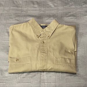 Khaki/Tan Button-Up Roundtree & Yorke